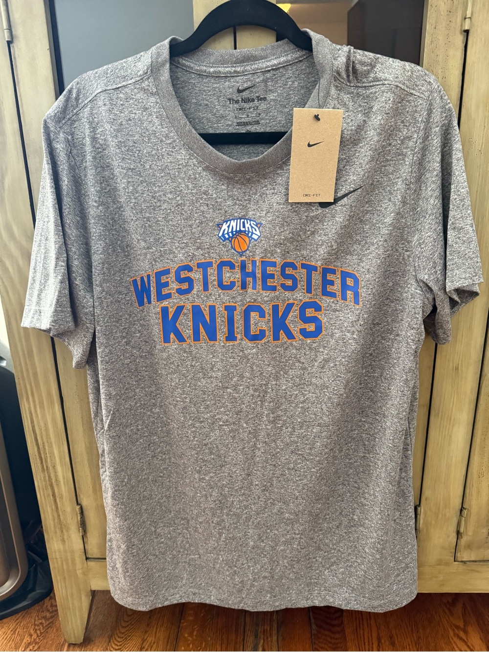Nike Gray Westchester Knicks Graphic Short-Sleeve Tee